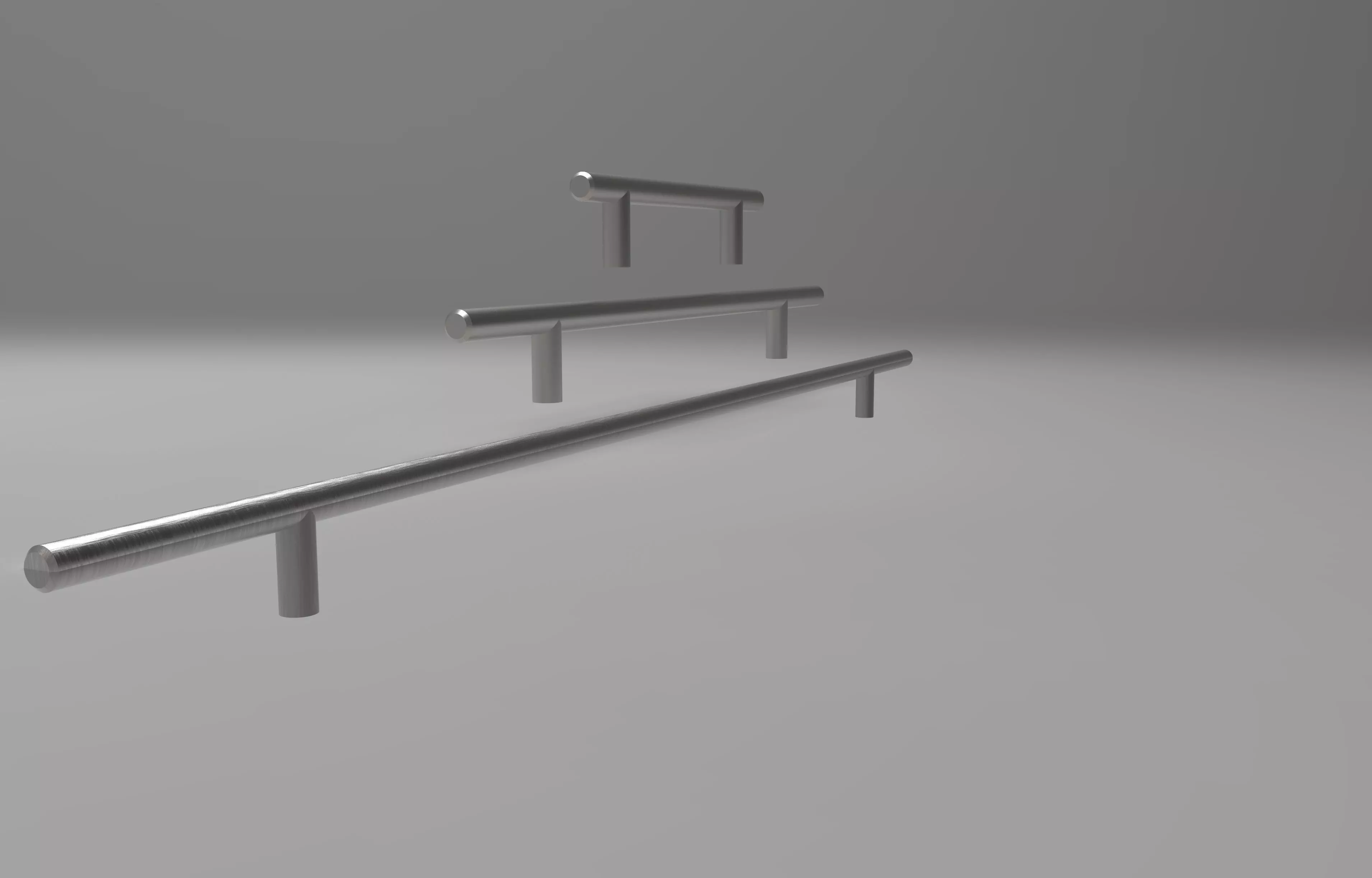 Modern Cabinet Handle Set 3D model_0