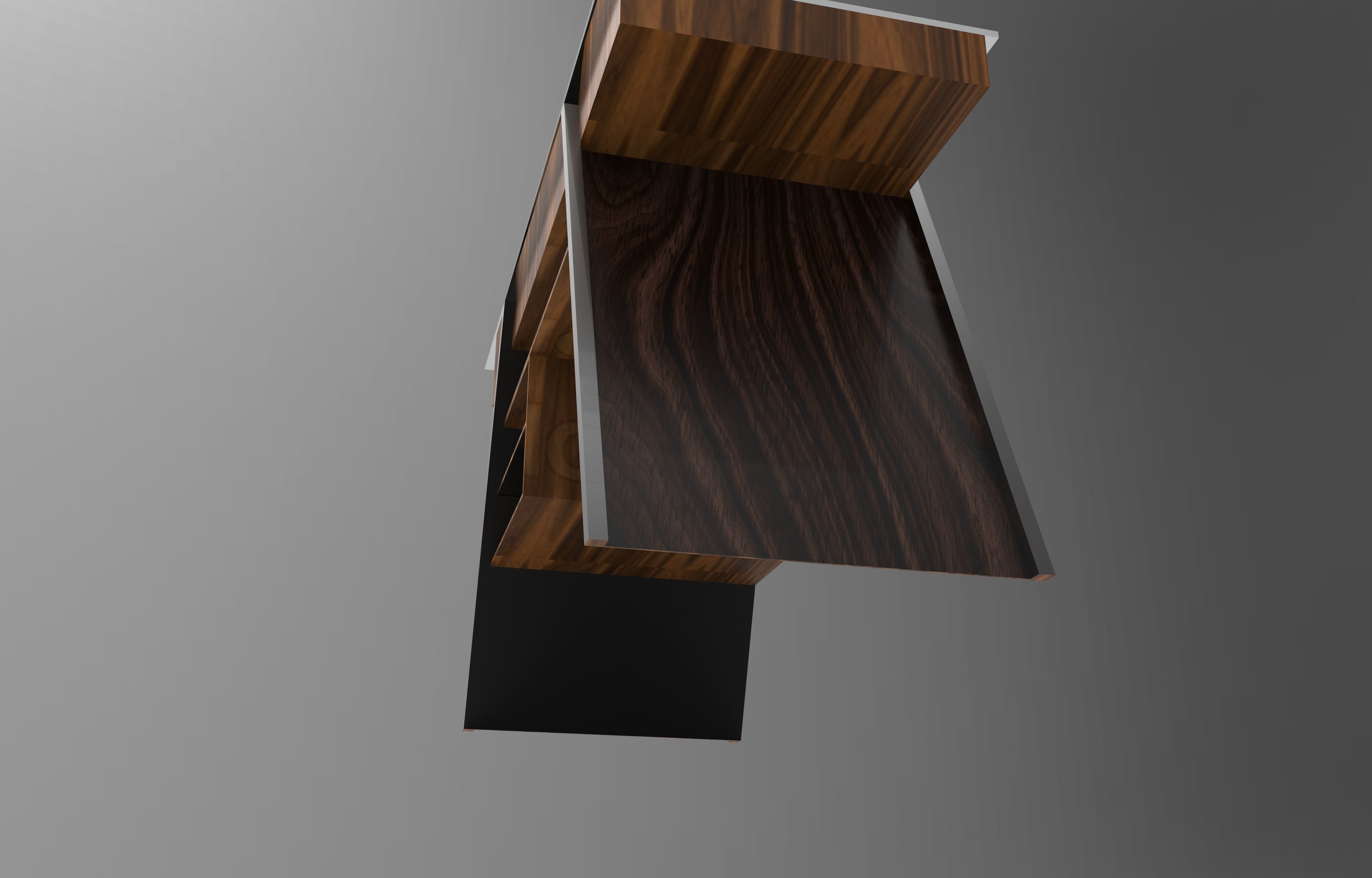 Designer Work Desk 3D model_5