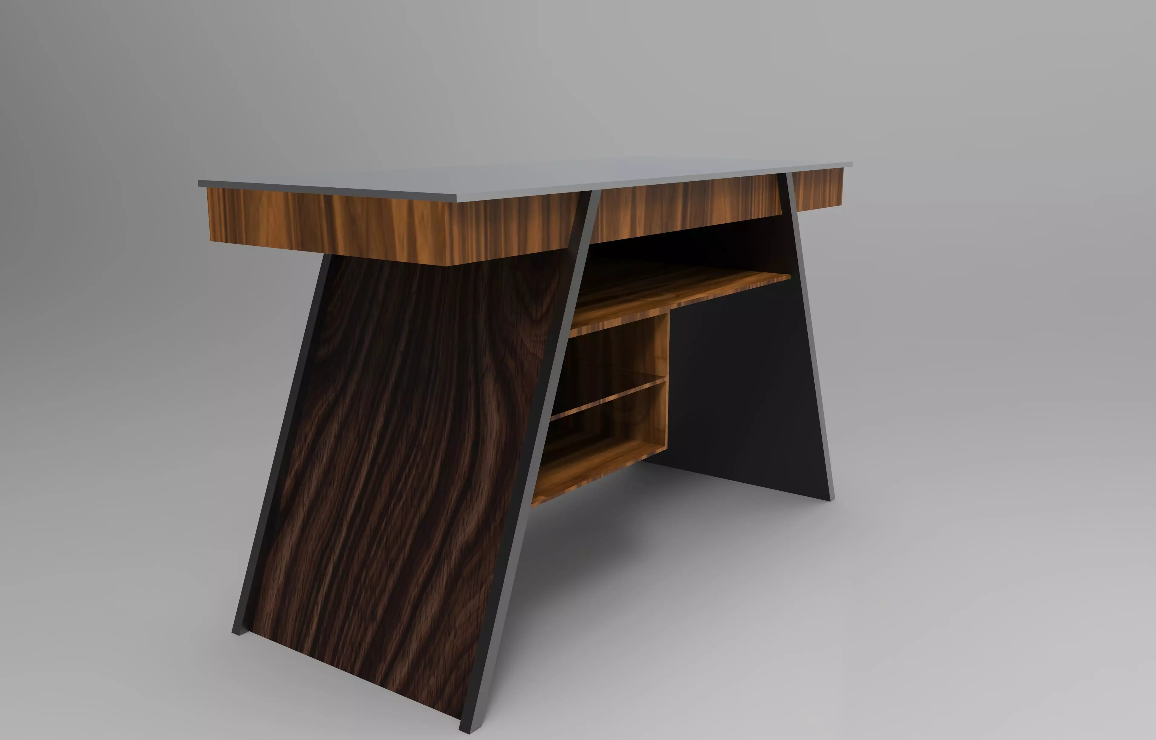Designer Work Desk 3D model_0
