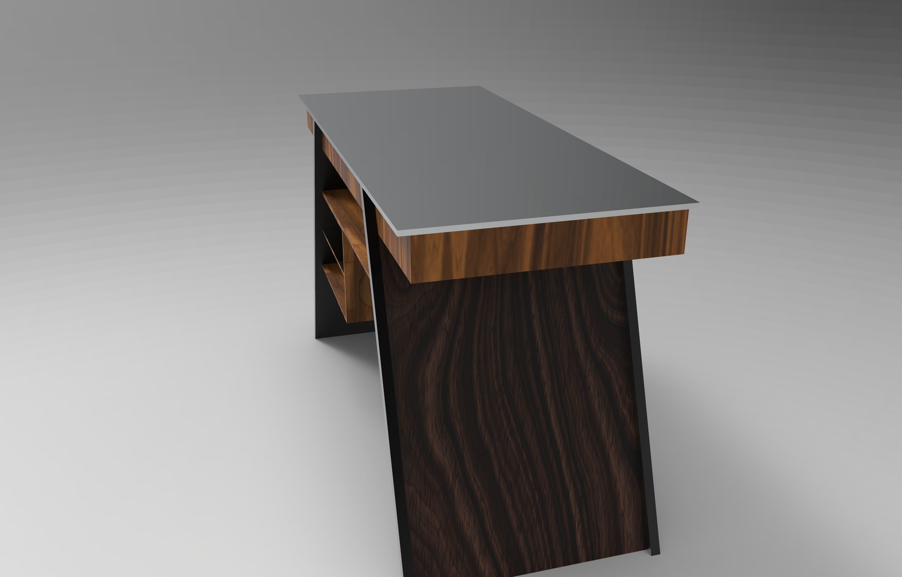 Designer Work Desk 3D model_6