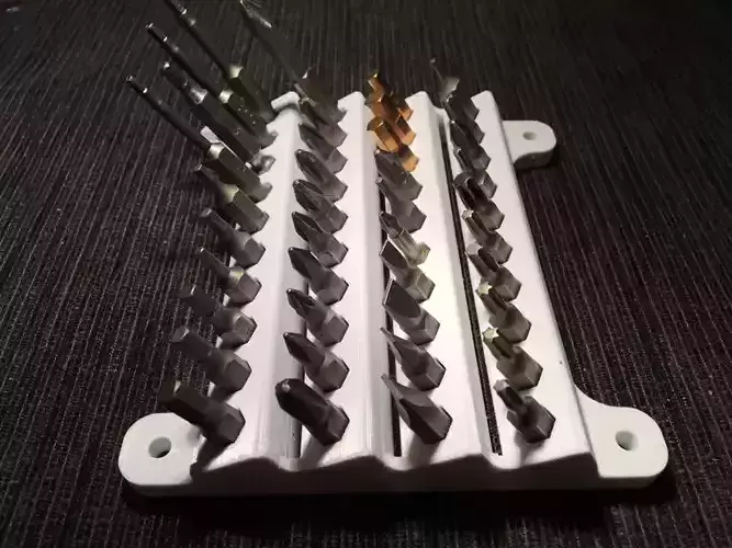 Hex bits wall organizer