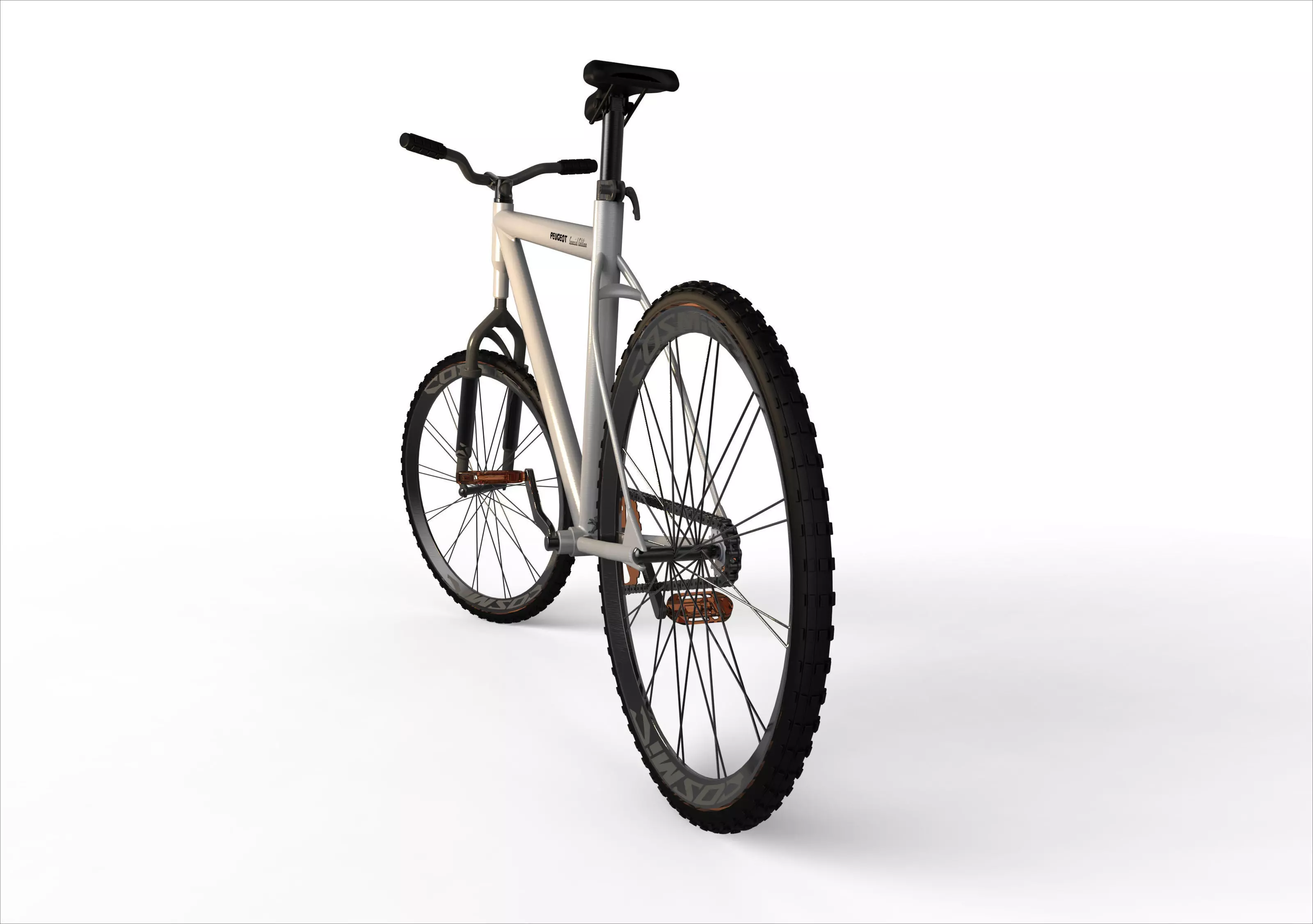 Fixie mountain bike Free 3D model_0
