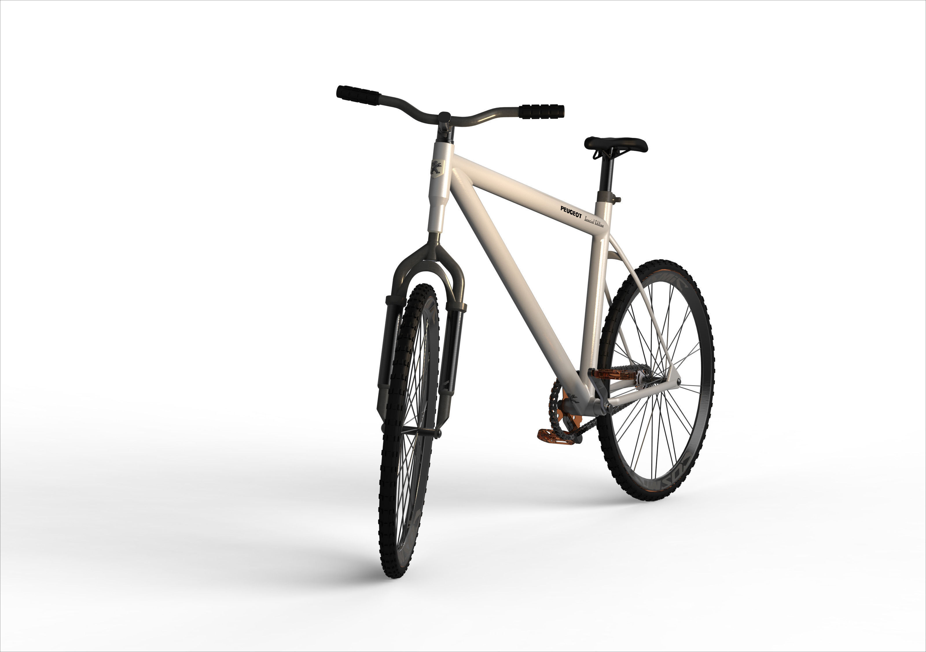 Fixie mountain bike Free 3D model_1