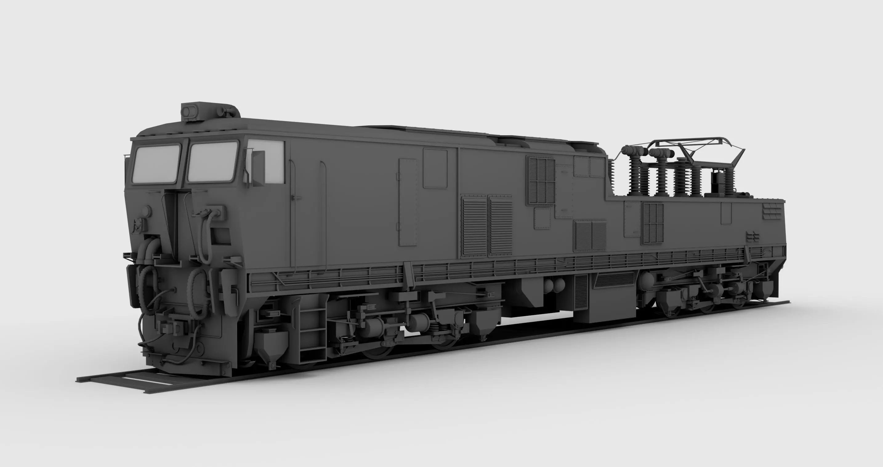 Class 9E Electric Locomotive 3D model