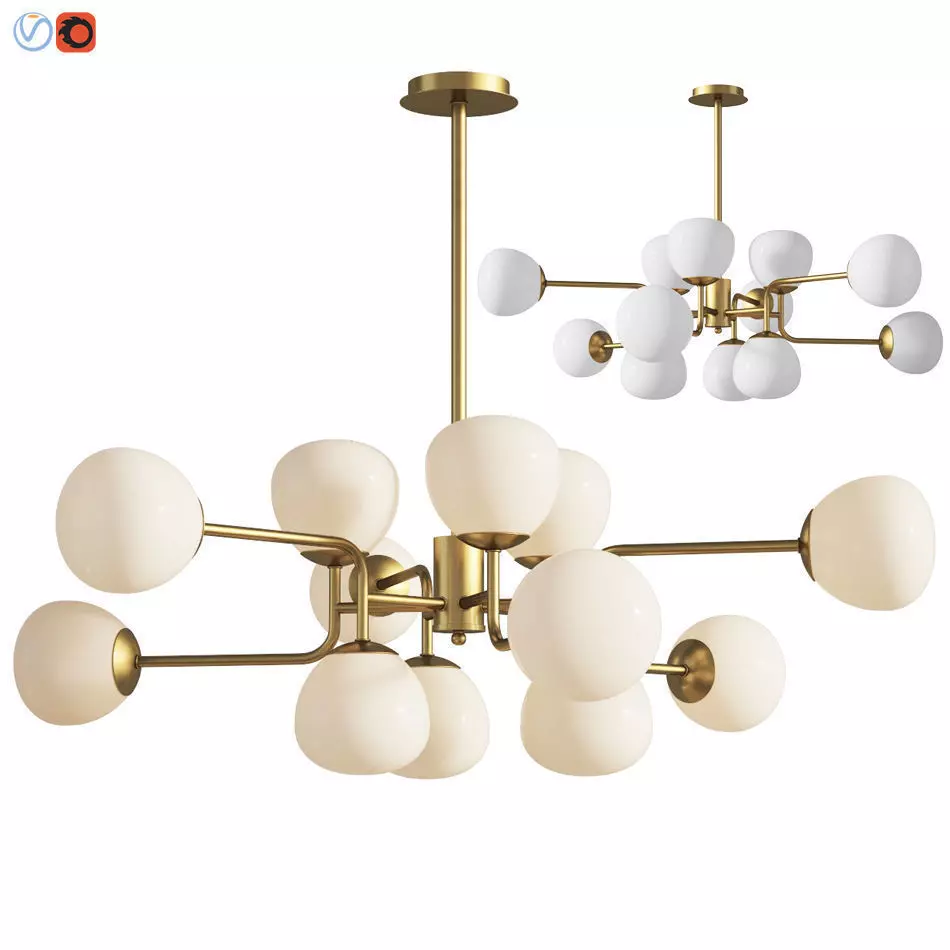 Chandelier 6 Pendant Lamp Erich Maytoni 3D model_0