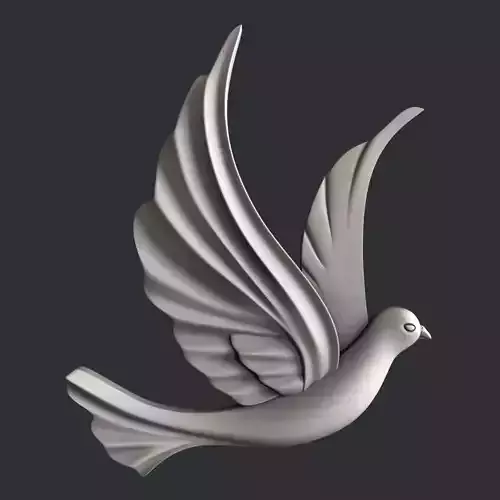 3d STL models for CNC dove