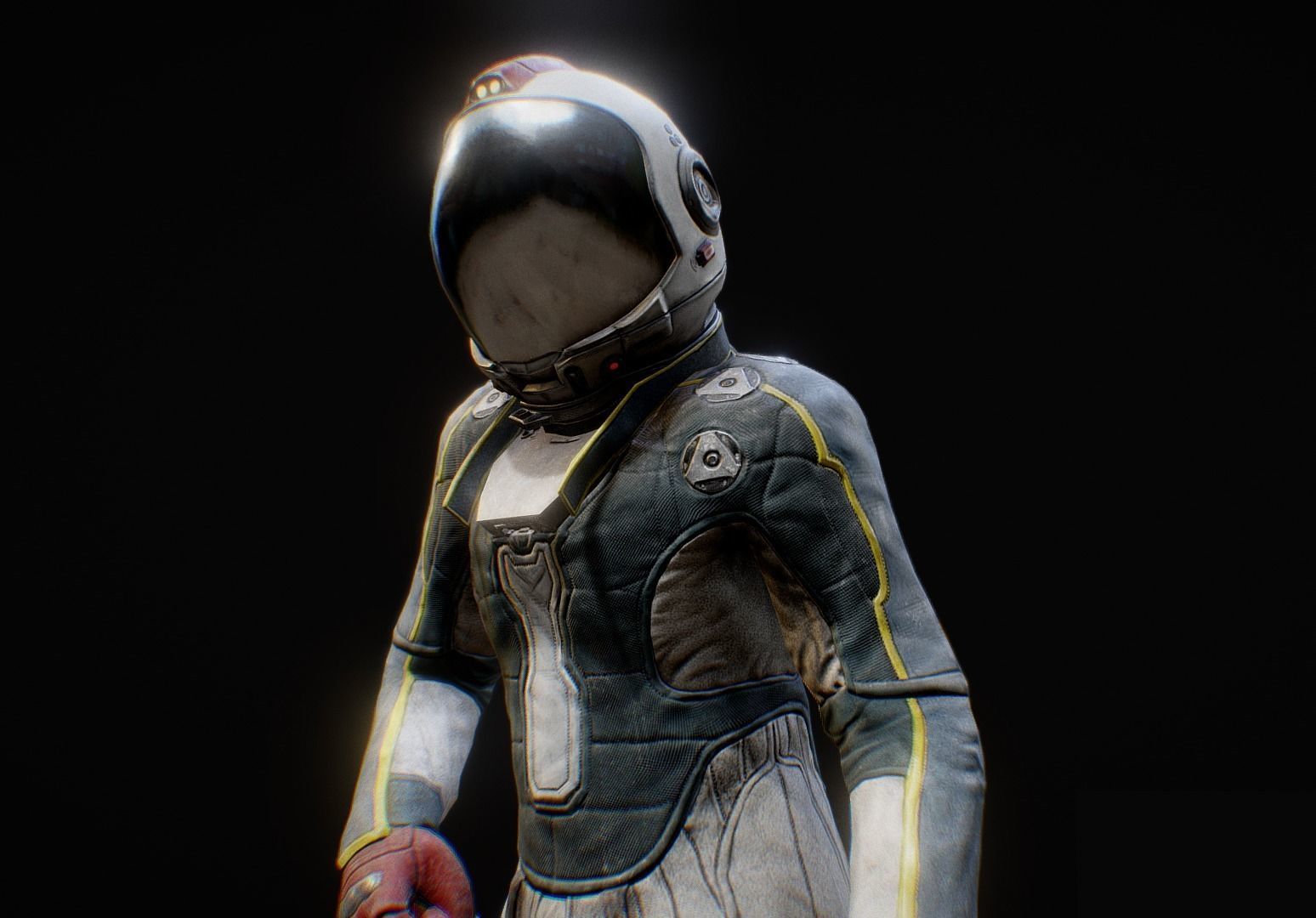 Astronauts - Game Ready man in space suit Low-poly 3D model_6