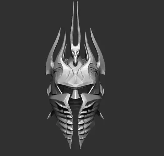 Lich king helmet 3d print 3D print model