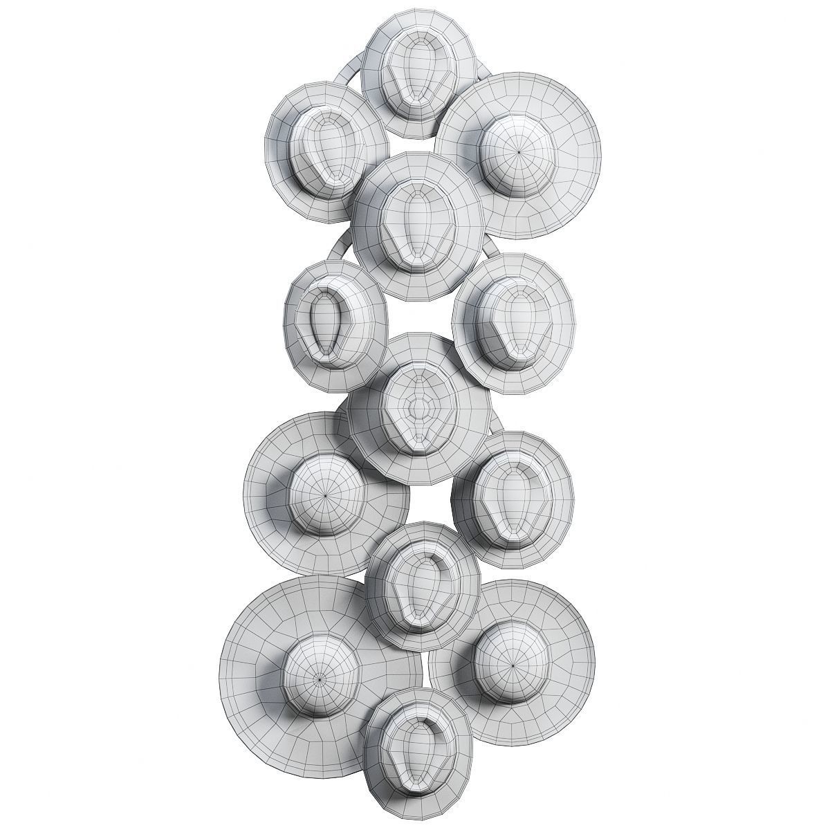 Decorative set of hats 3D model_2