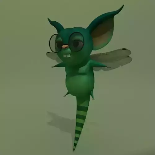 Cartoon Monster Cat-Fly