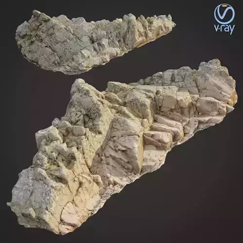 3d scanned rock cliff N2