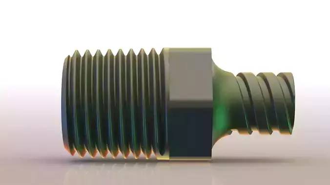 6 Luer to G1-4 tap adapter for medical equipment Free 3D print model