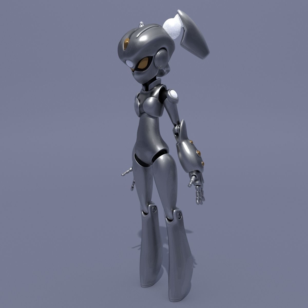 Robot Alexa 3D model_16