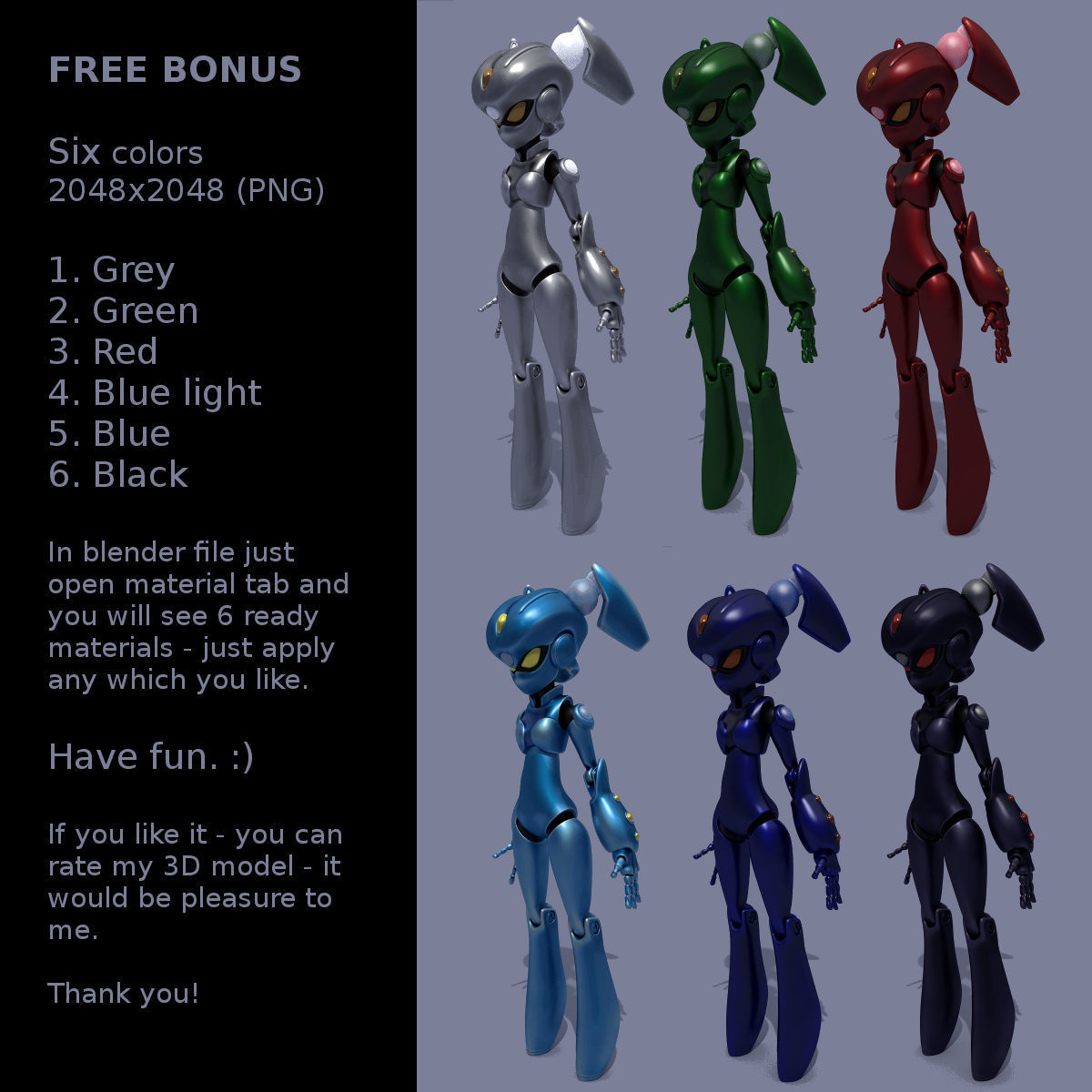 Robot Alexa 3D model_18