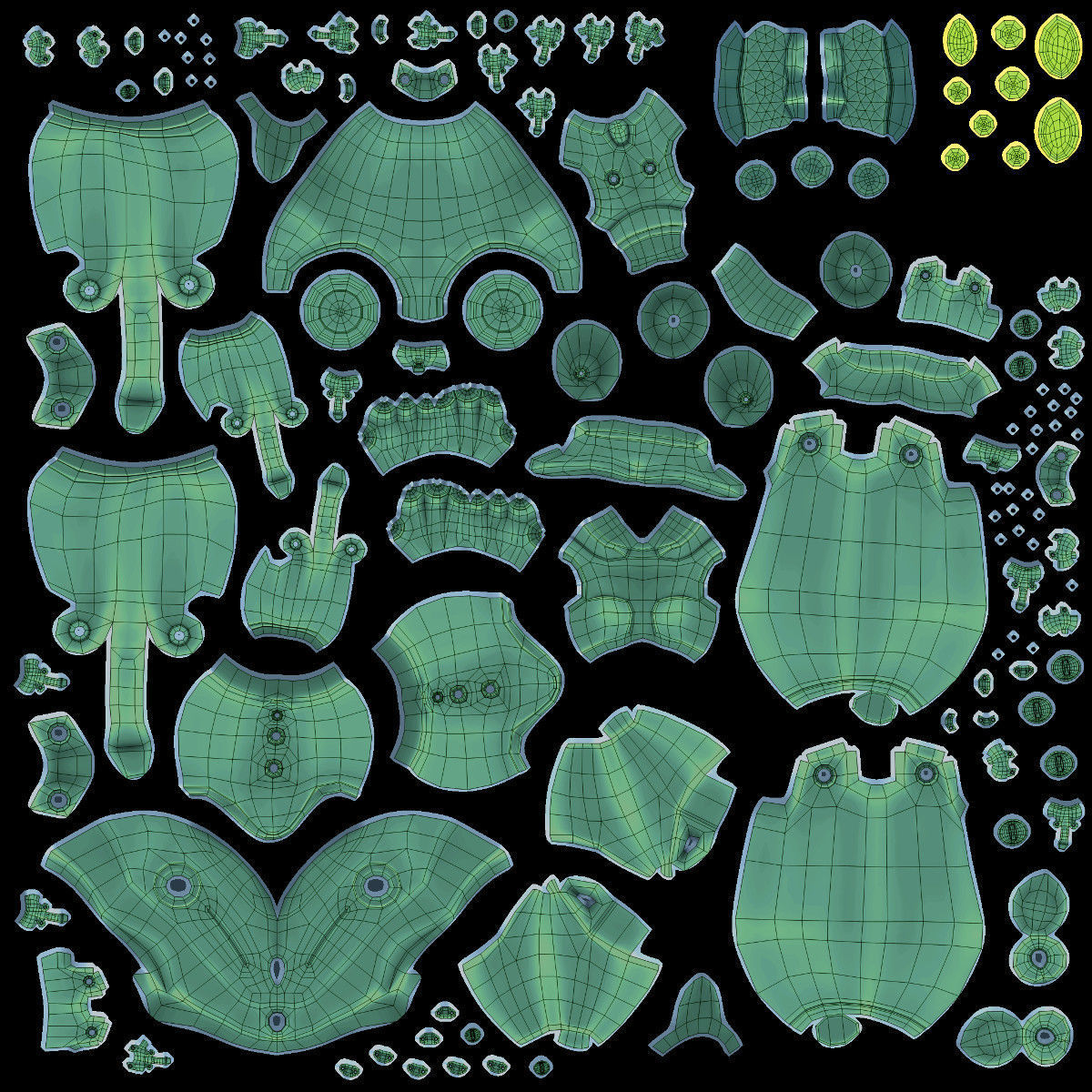 Robot Alexa 3D model_22