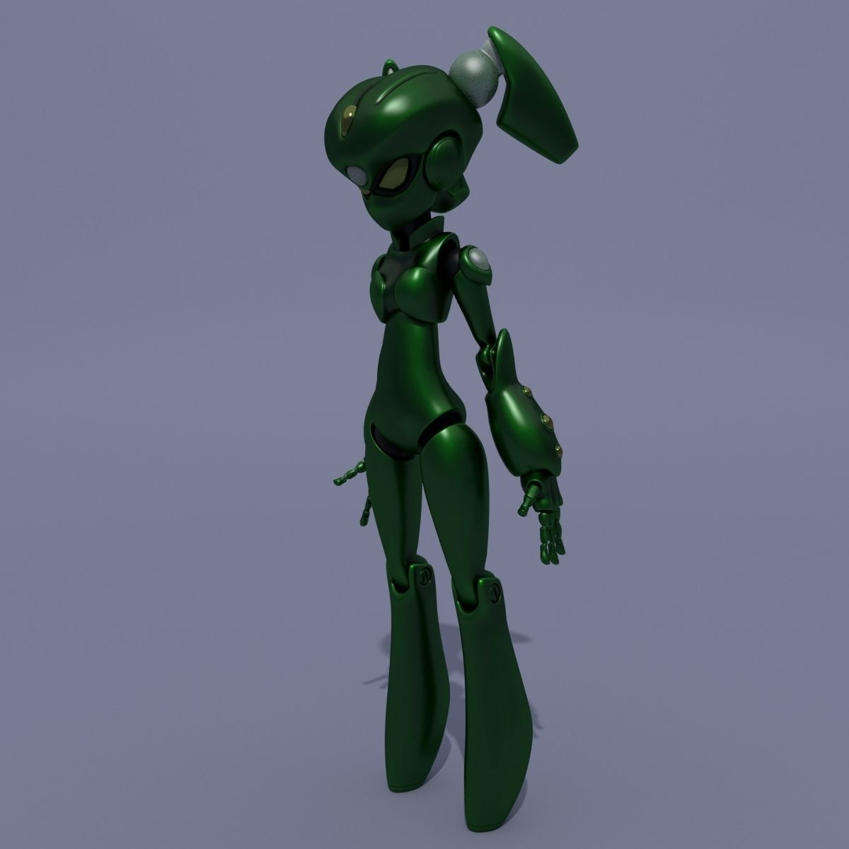 Robot Alexa 3D model_14