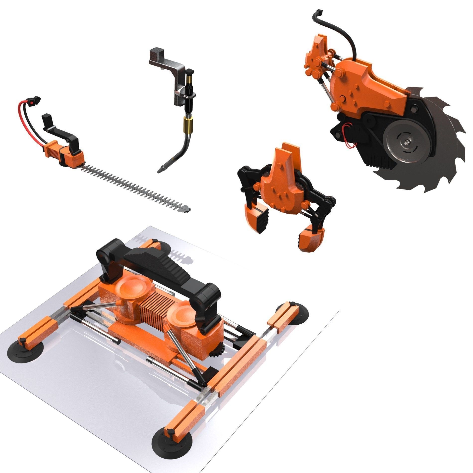 manipulator robot  3D model_12