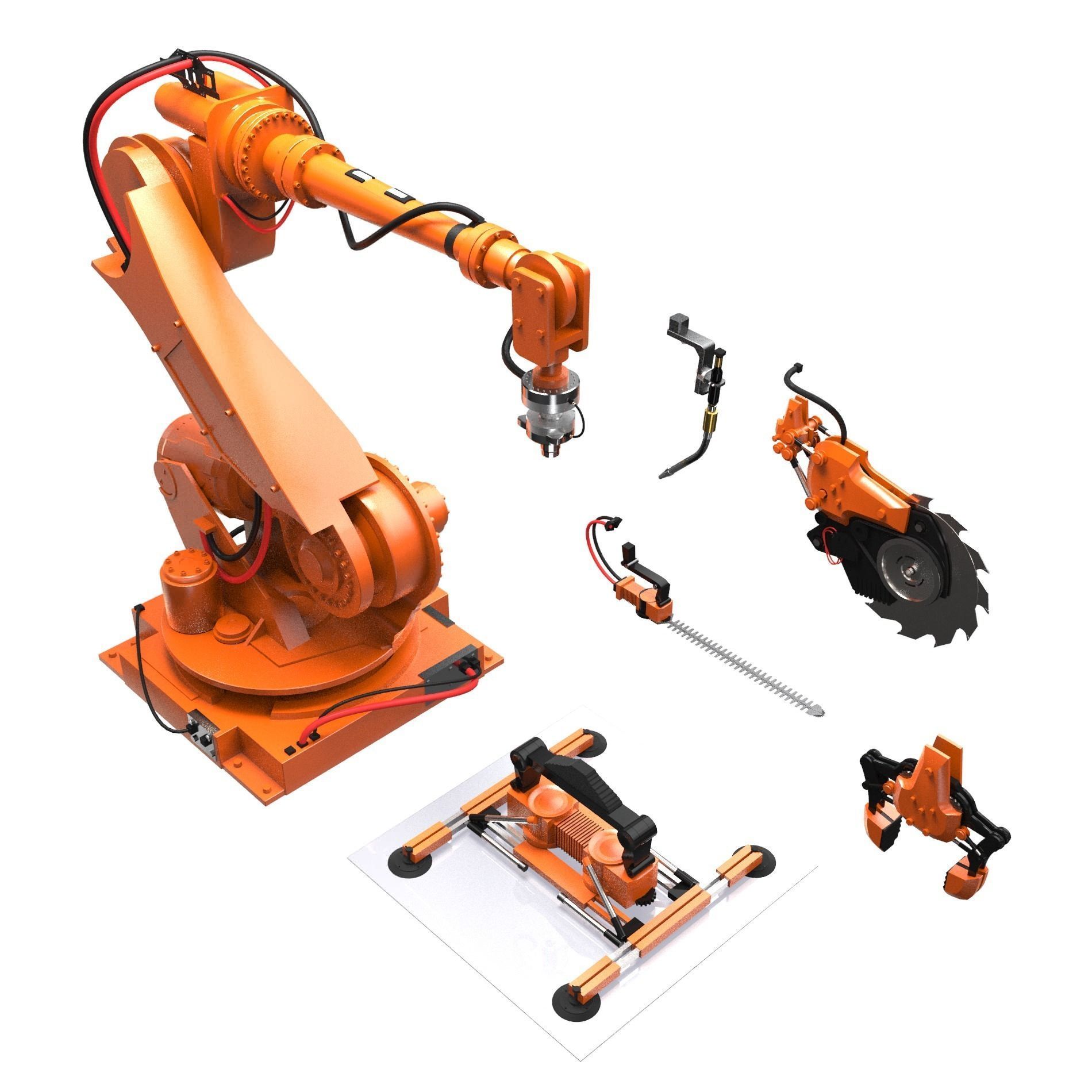 manipulator robot  3D model_2