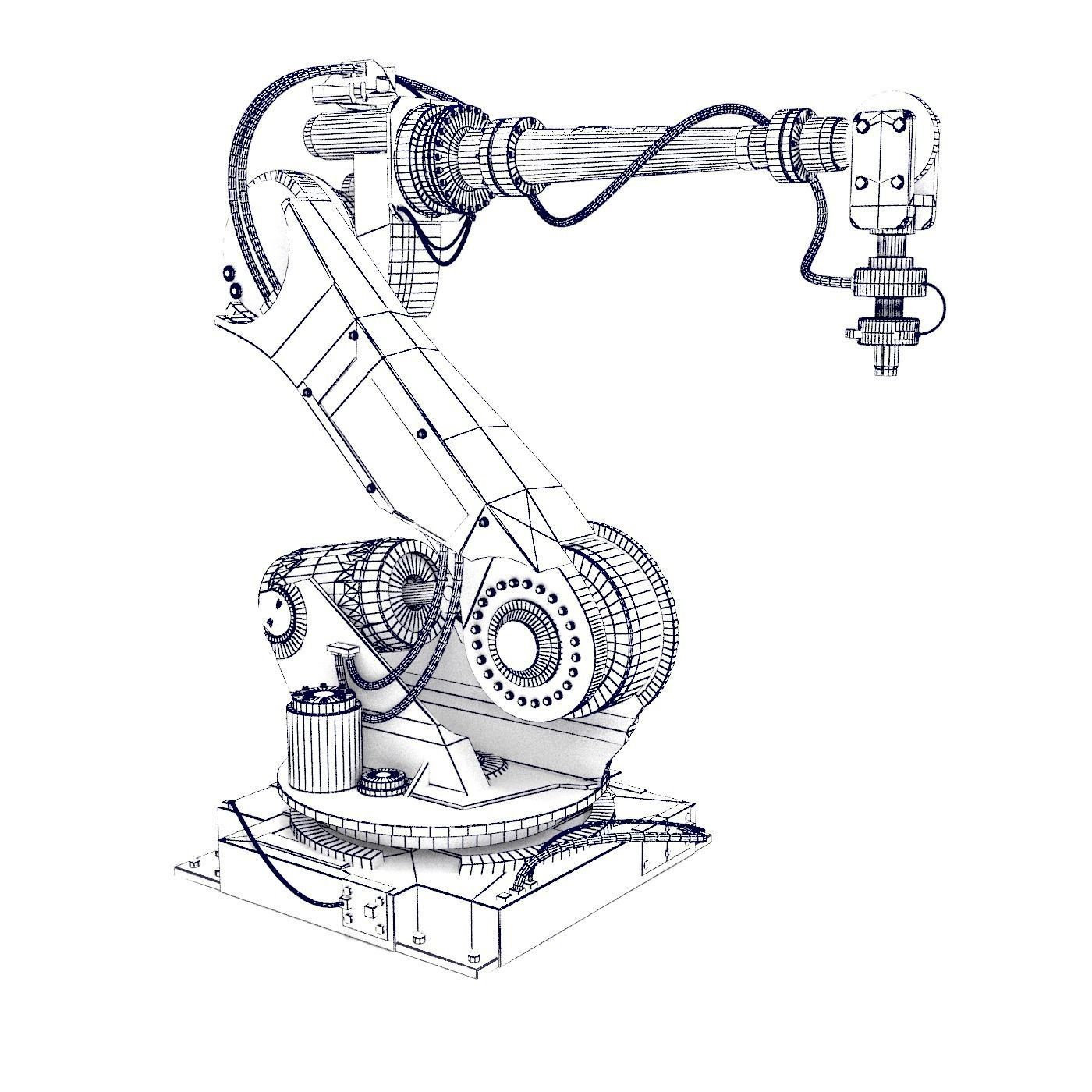 manipulator robot  3D model_10