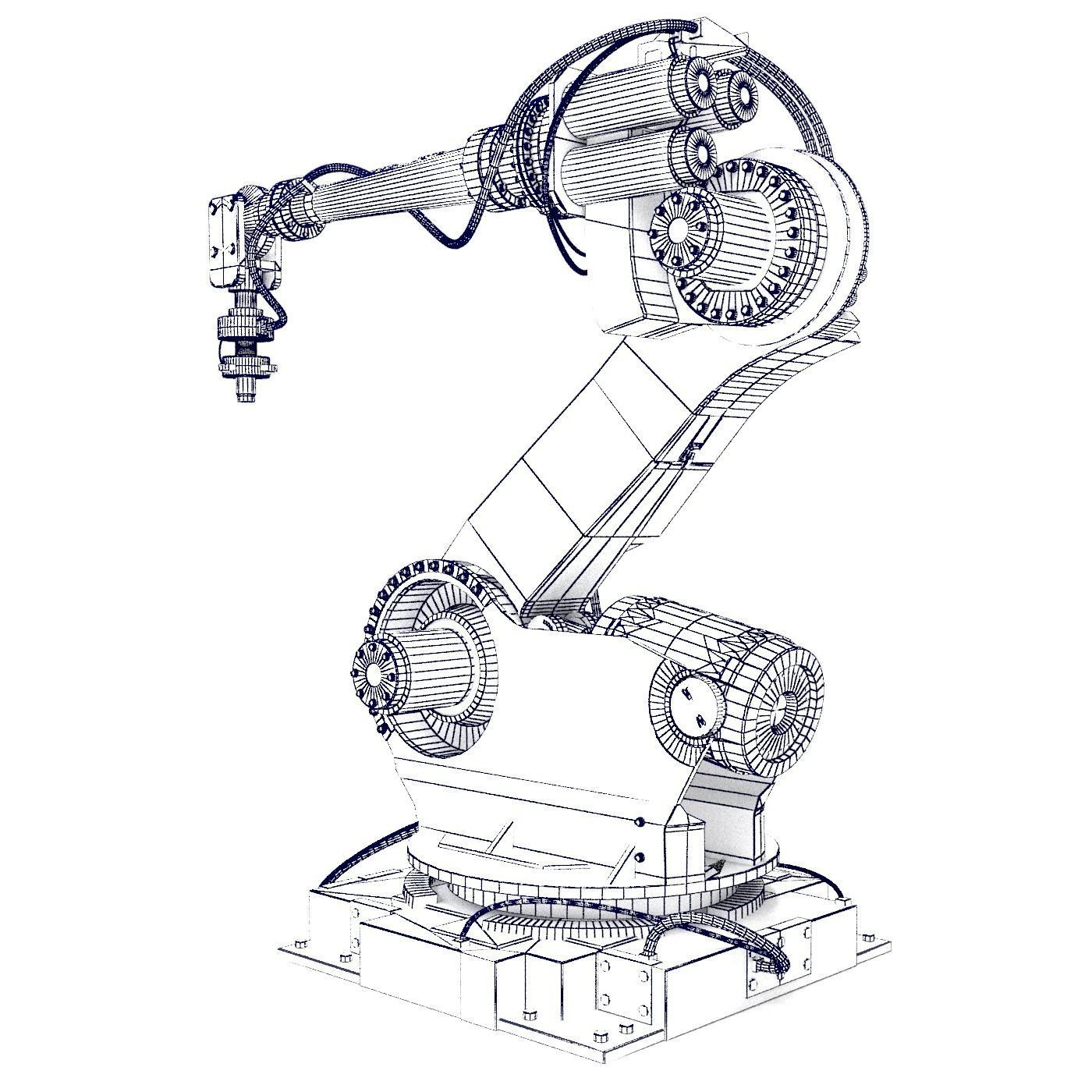 manipulator robot  3D model_8