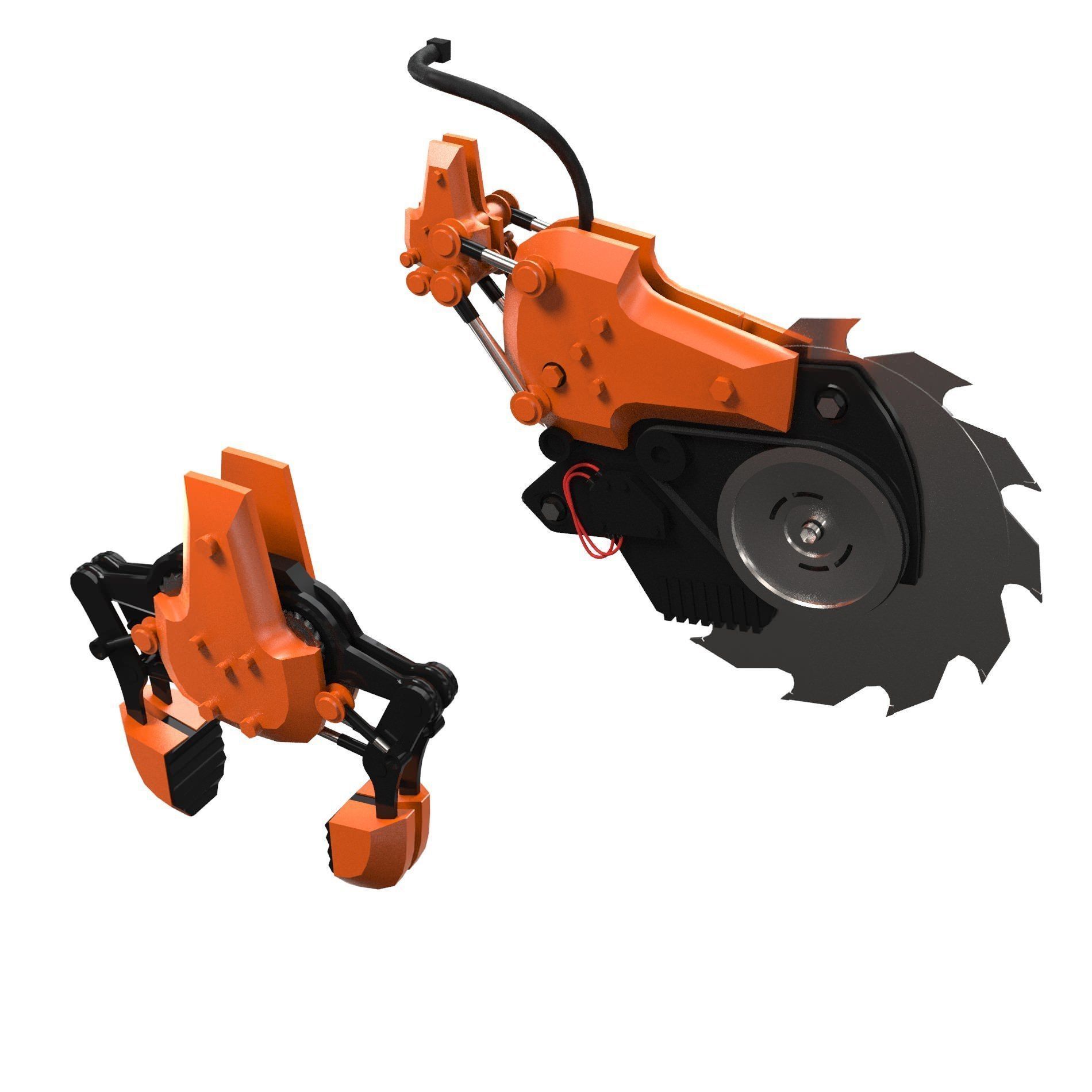 manipulator robot  3D model_11