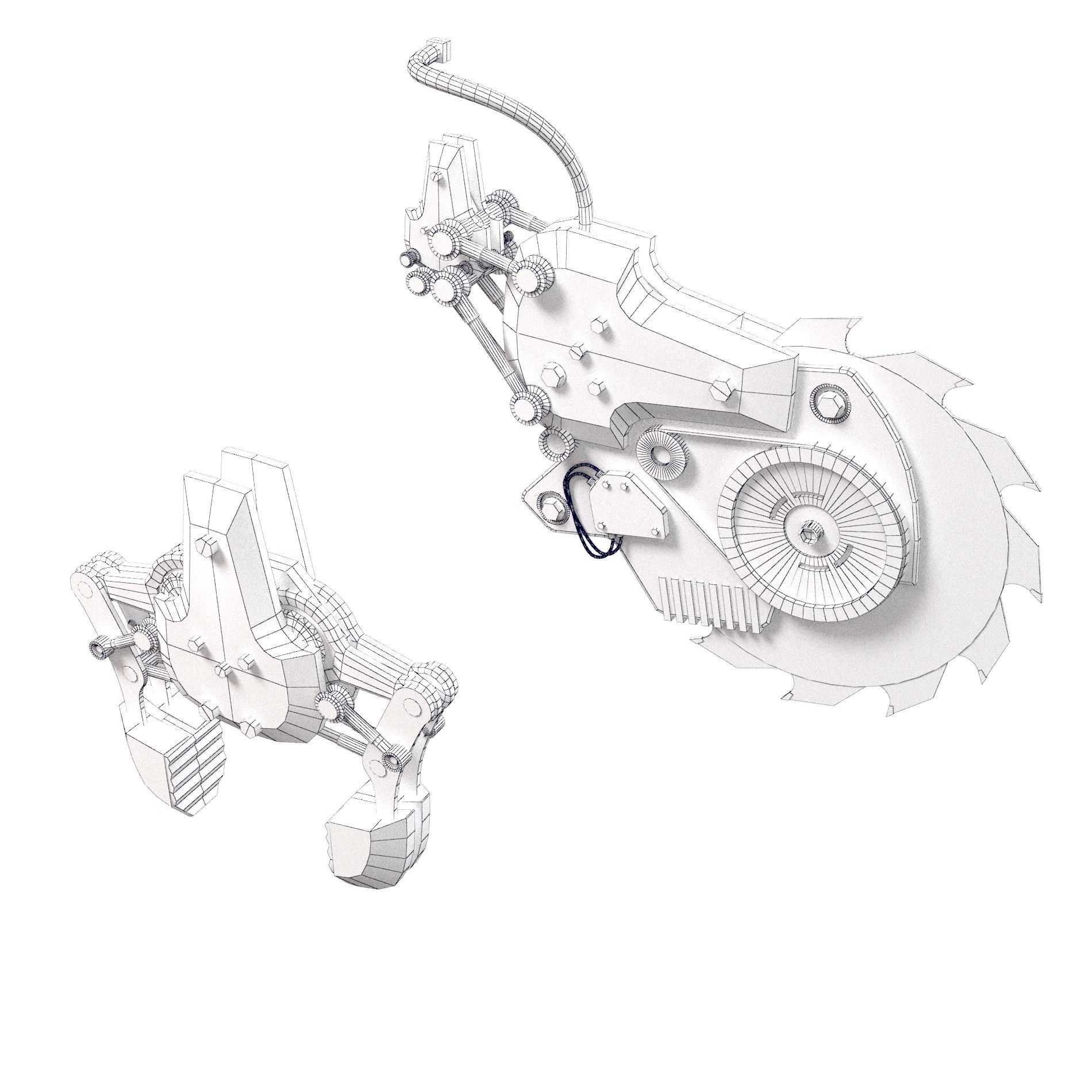 manipulator robot  3D model_7