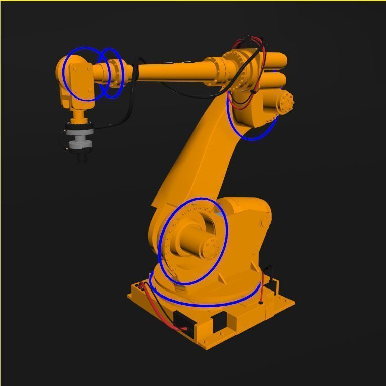 manipulator robot  3D model_6