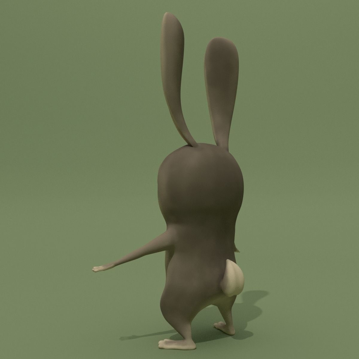 Cartoon Rabbit 3D model_5