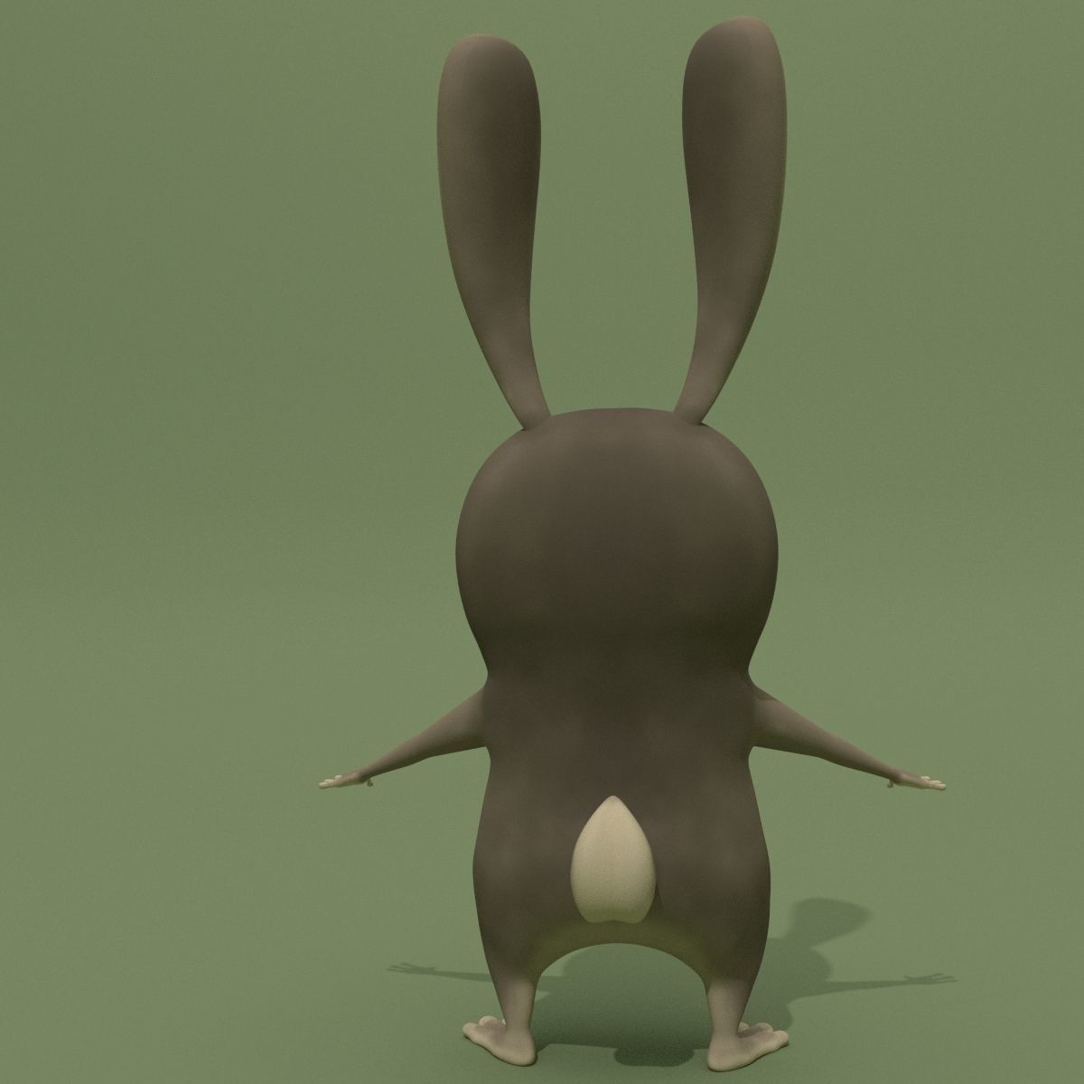 Cartoon Rabbit 3D model_4