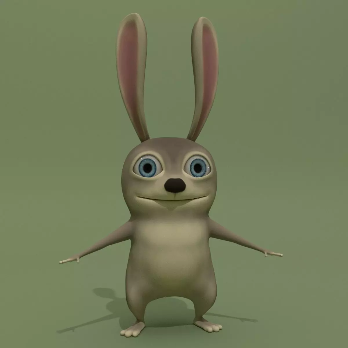 Cartoon Rabbit 3D model_0