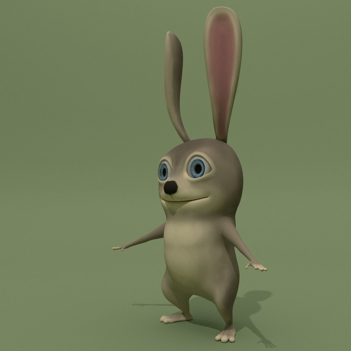 Cartoon Rabbit 3D model_7