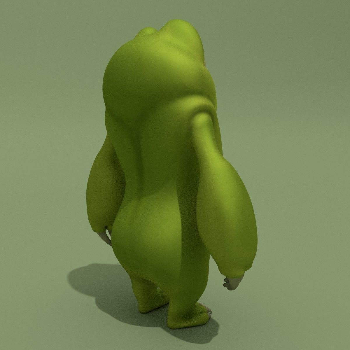 Cartoon Monster 3D model_2