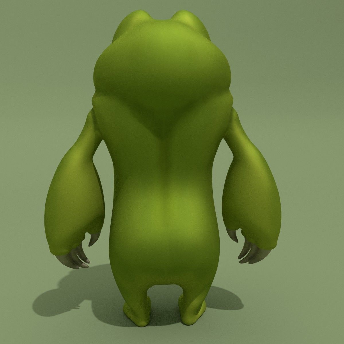 Cartoon Monster 3D model_3