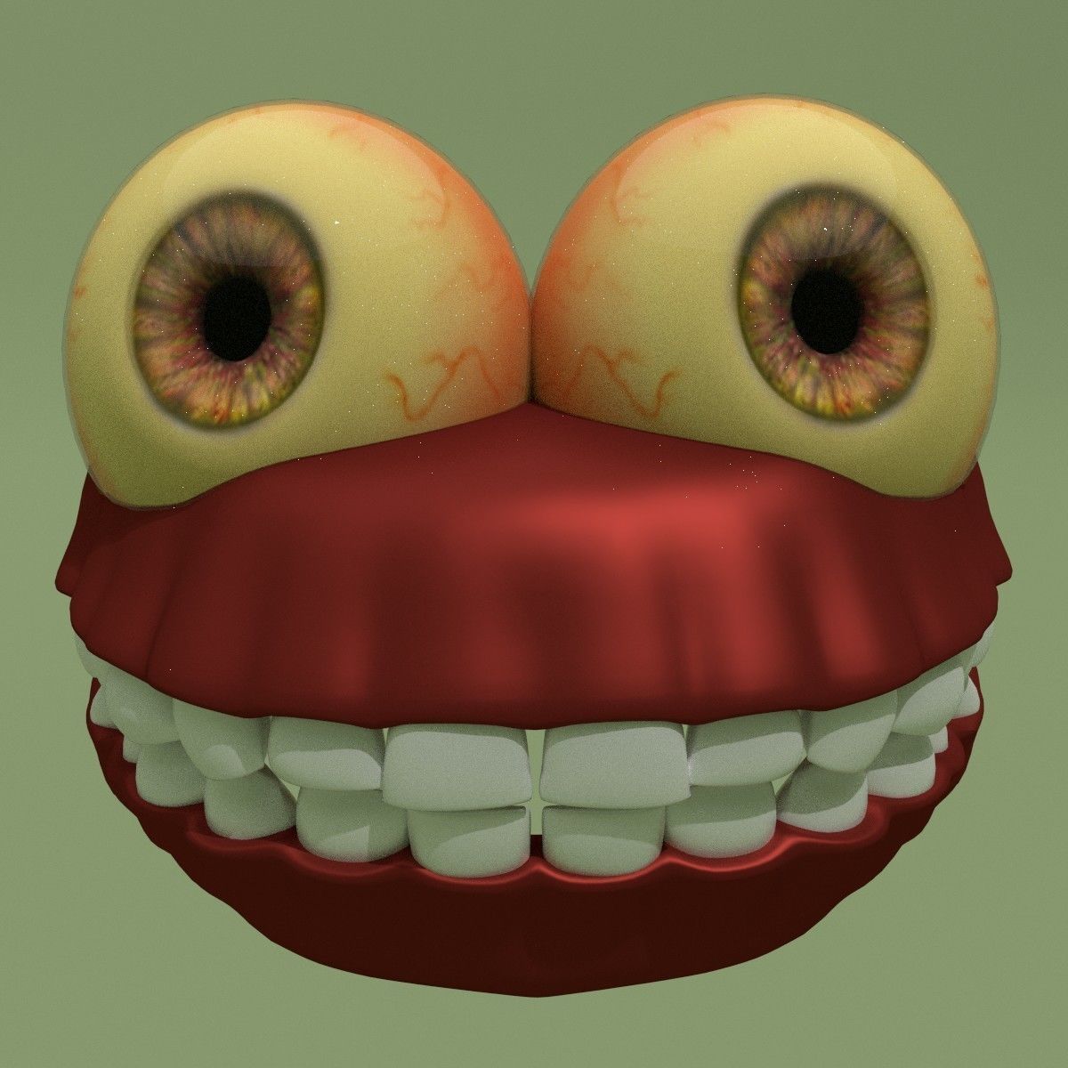 Cartoon Monster 3D model_7