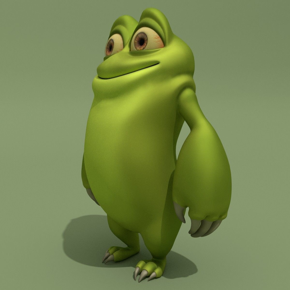 Cartoon Monster 3D model_5