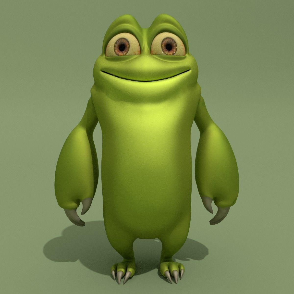 Cartoon Monster 3D model_6