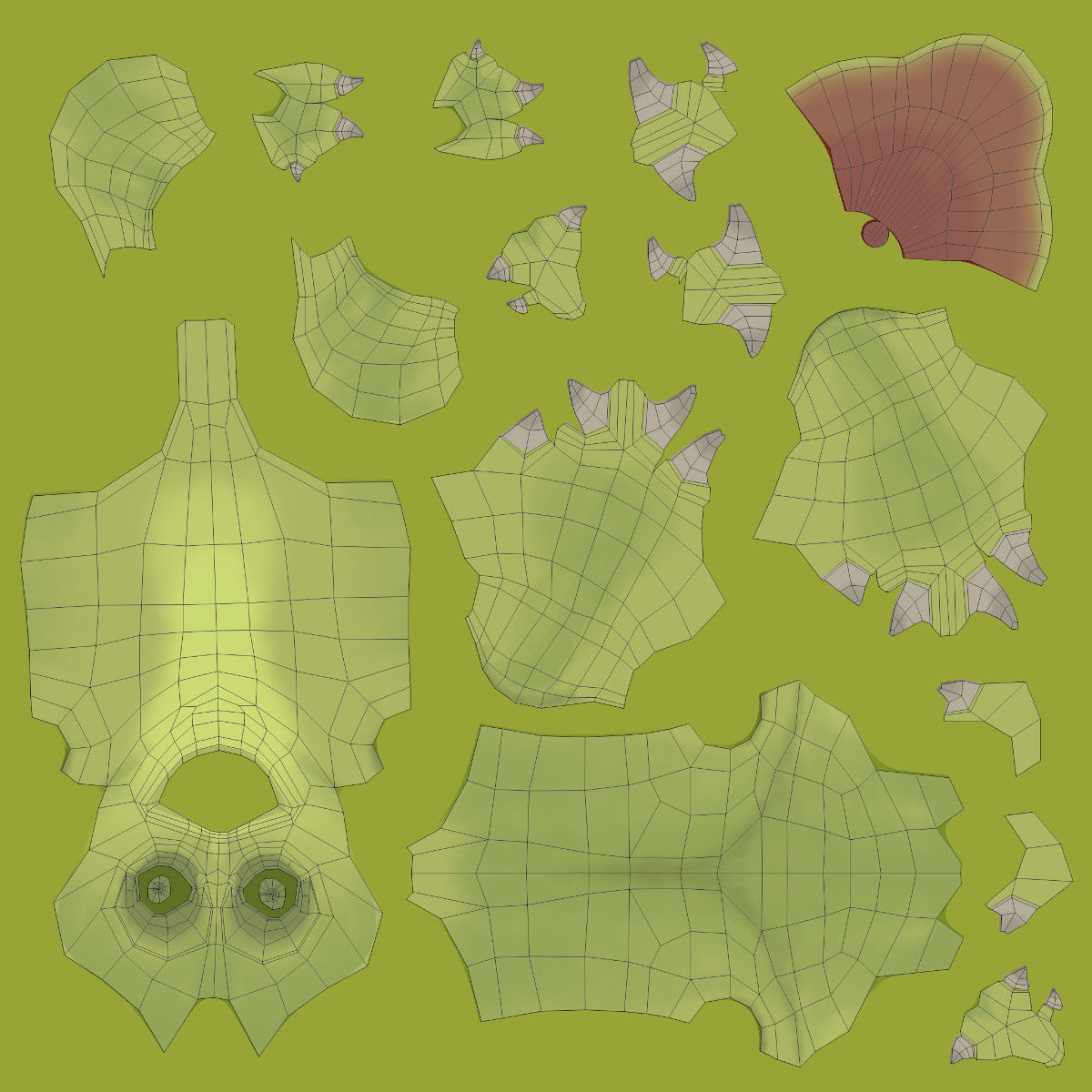 Cartoon Monster 3D model_10