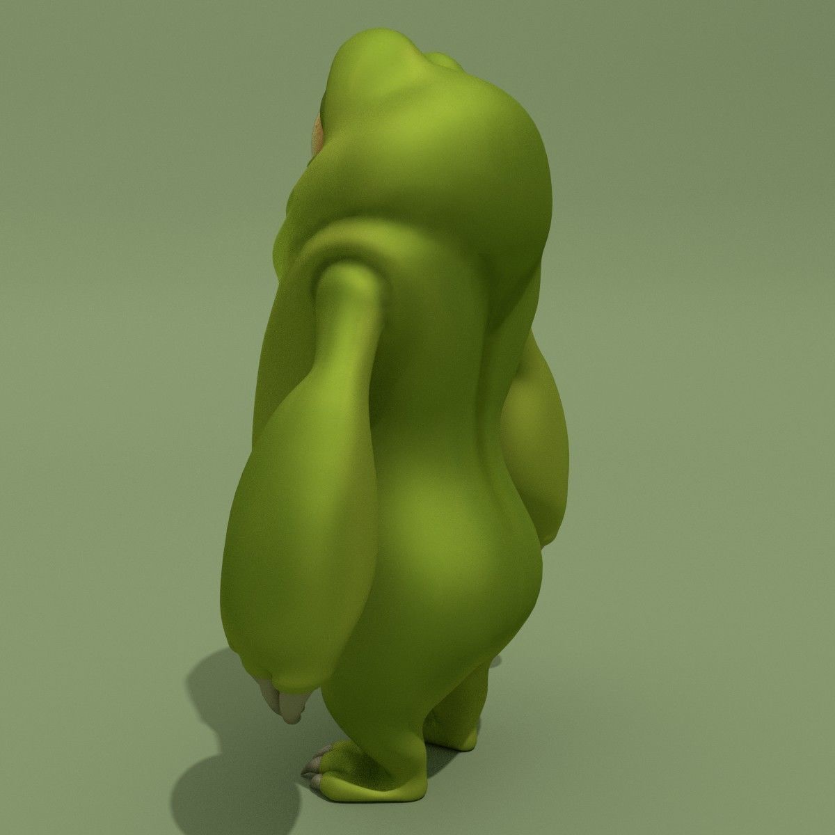 Cartoon Monster 3D model_4
