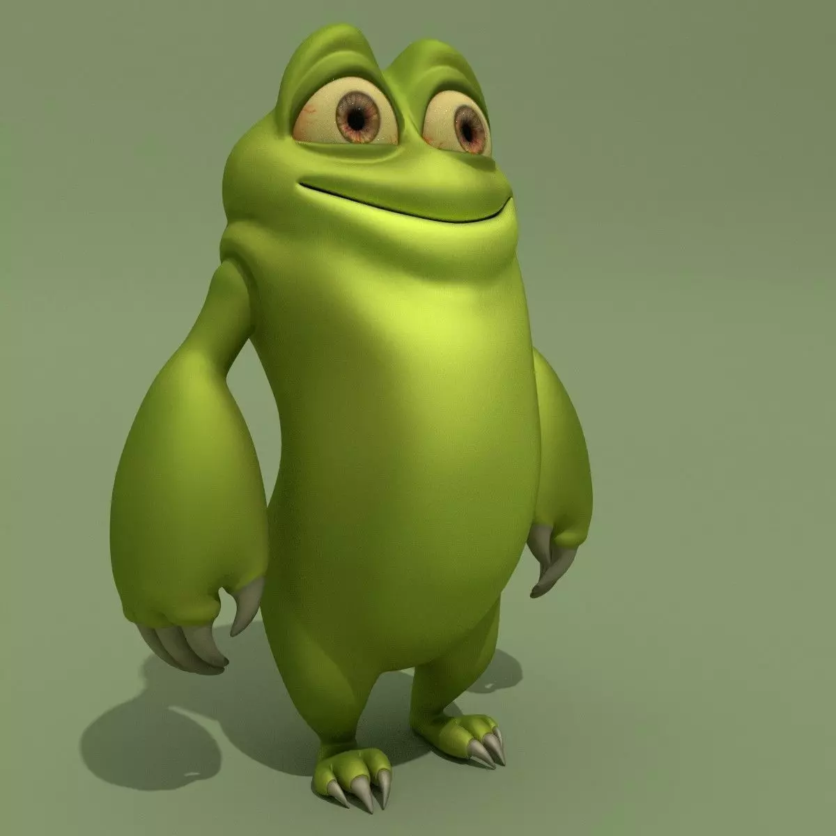 Cartoon Monster 3D model_0