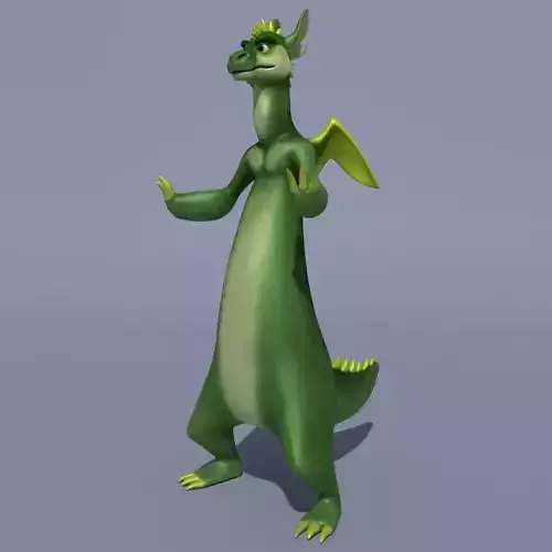 Dragon Cartoon Green and Nice