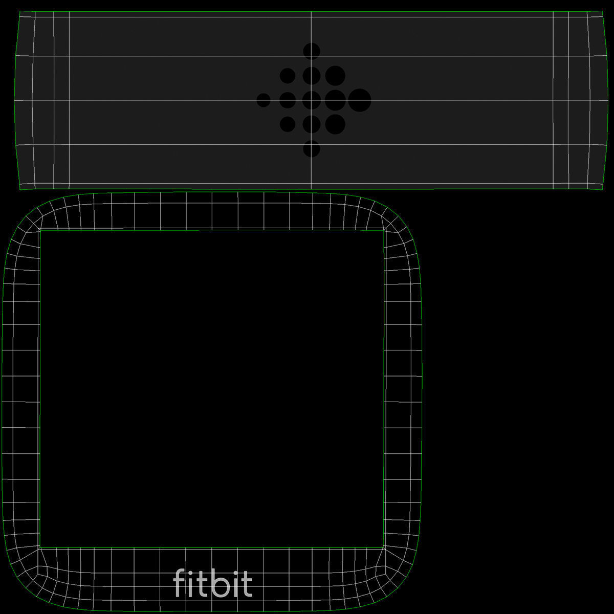 Fitbit Versa Black 3D model_20