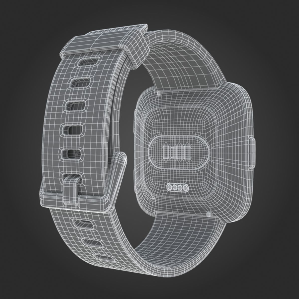 Fitbit Versa Gold 3D model_11