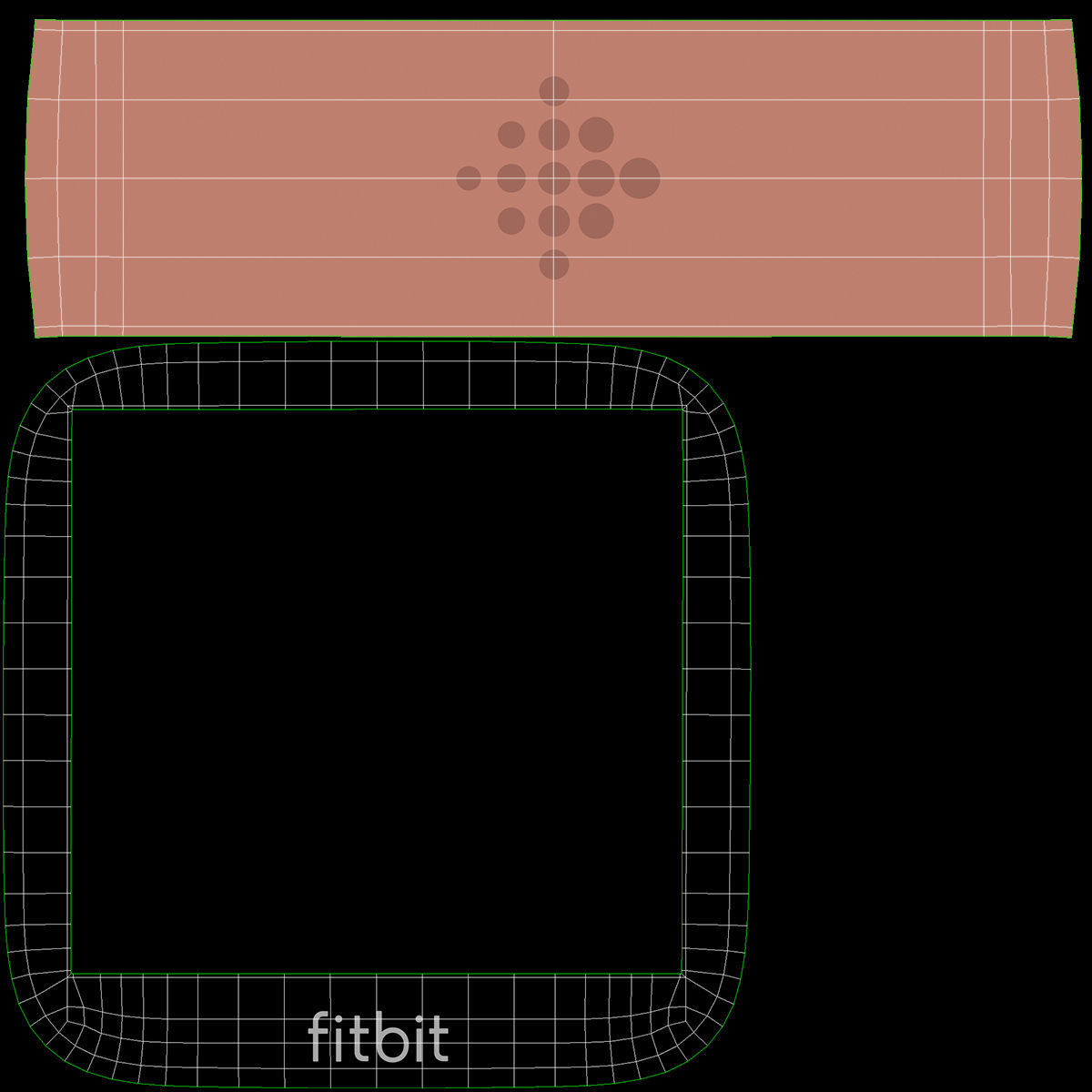 Fitbit Versa Gold 3D model_8
