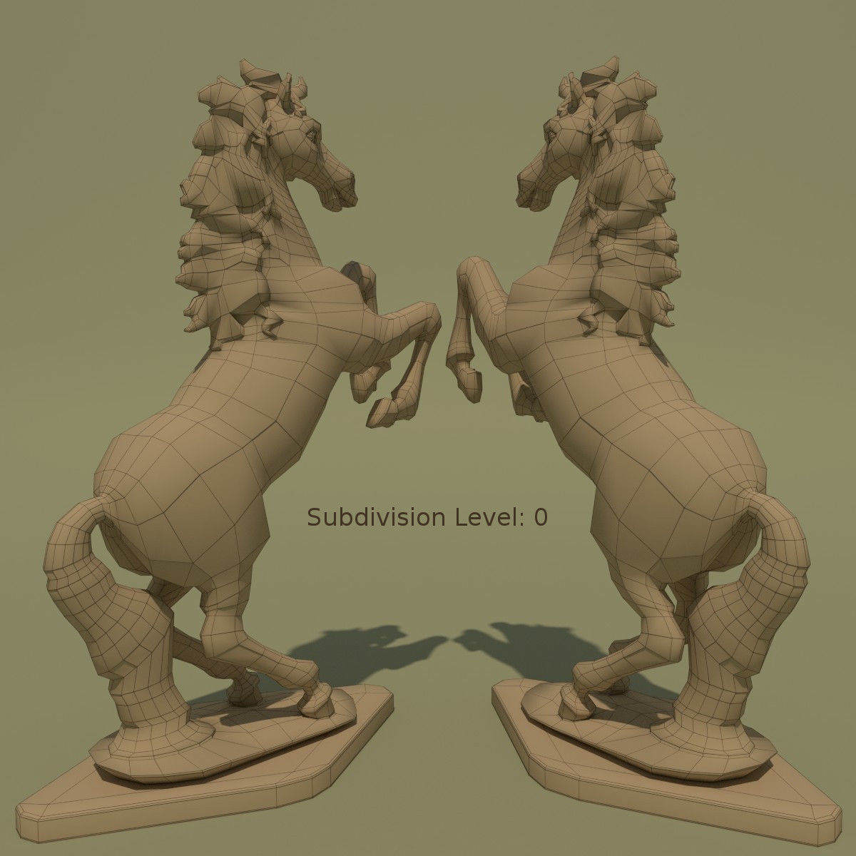 Horse Statuette 2L 3D model_6