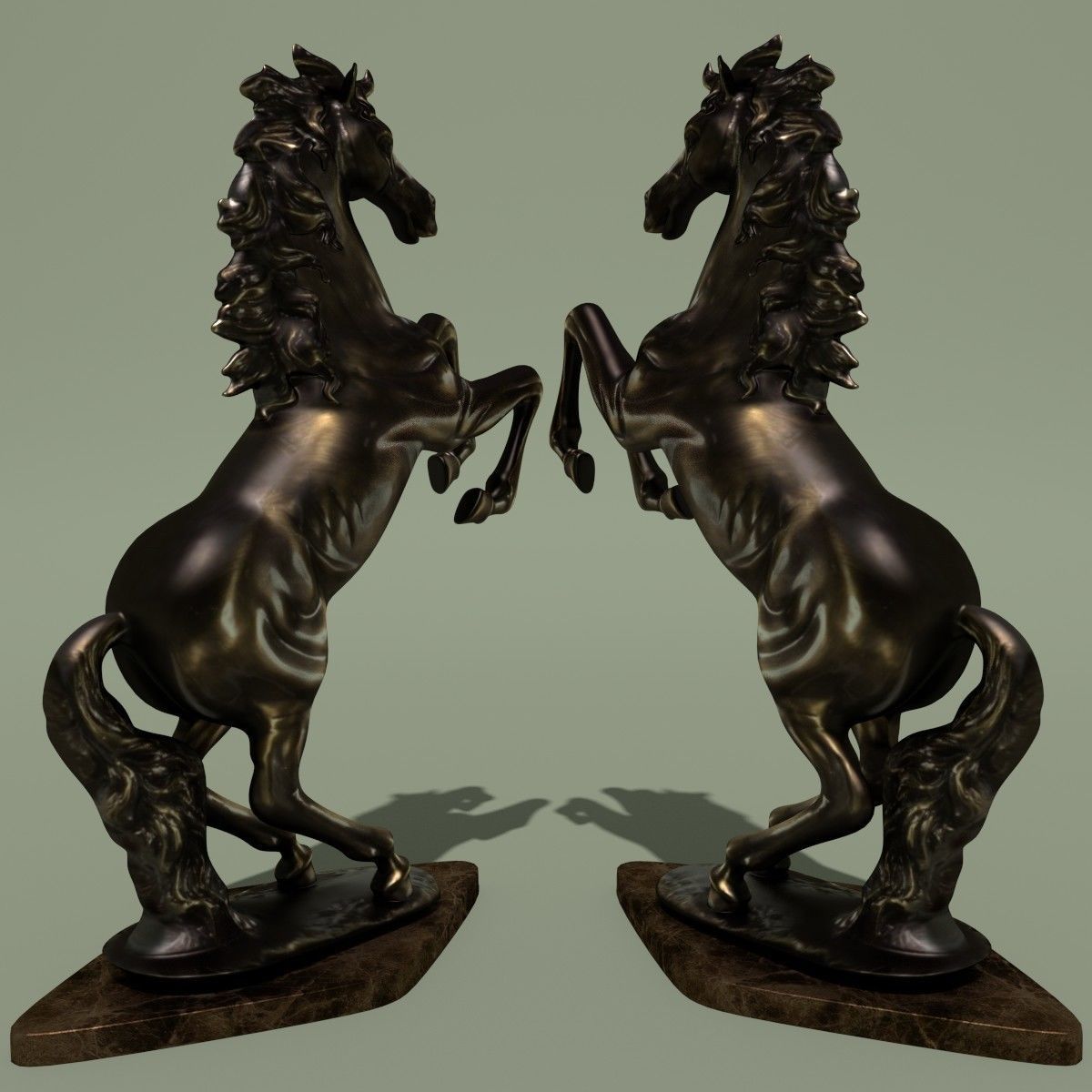 Horse Statuette 2L 3D model_2