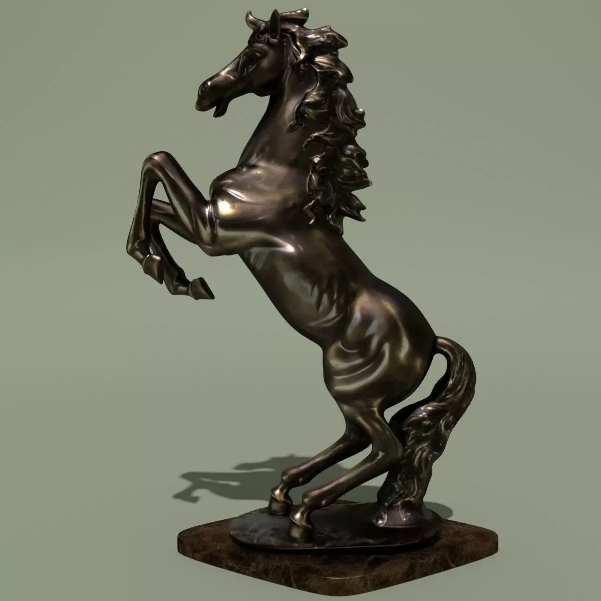 Horse Statuette 2L 3D model_0