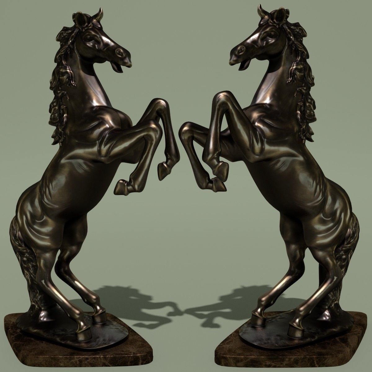 Horse Statuette 2L 3D model_1