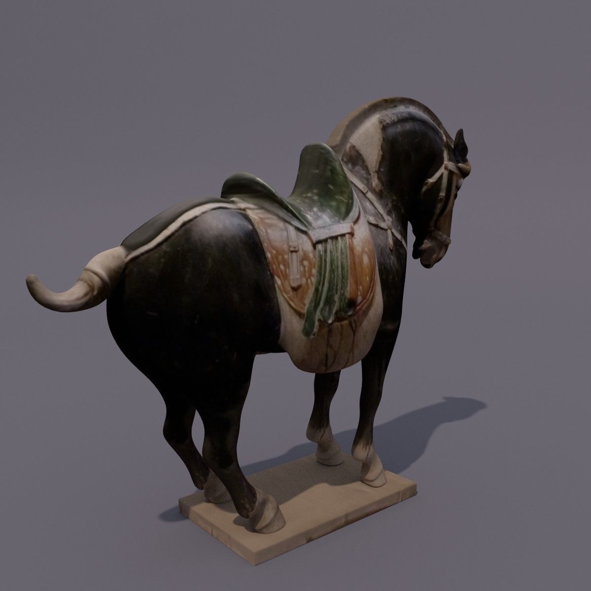 Horse Statuette I 3D model_4
