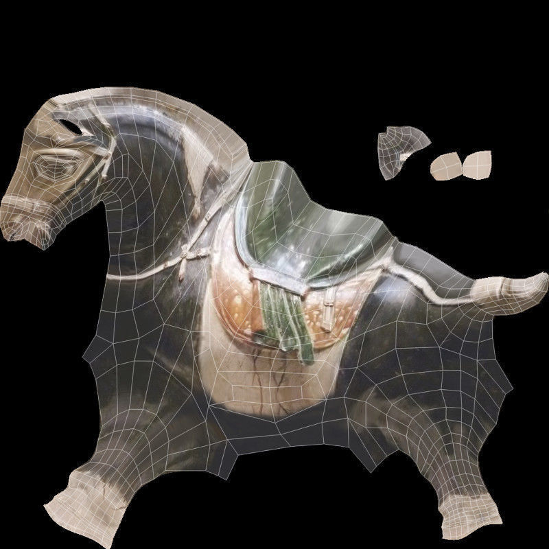 Horse Statuette I 3D model_11