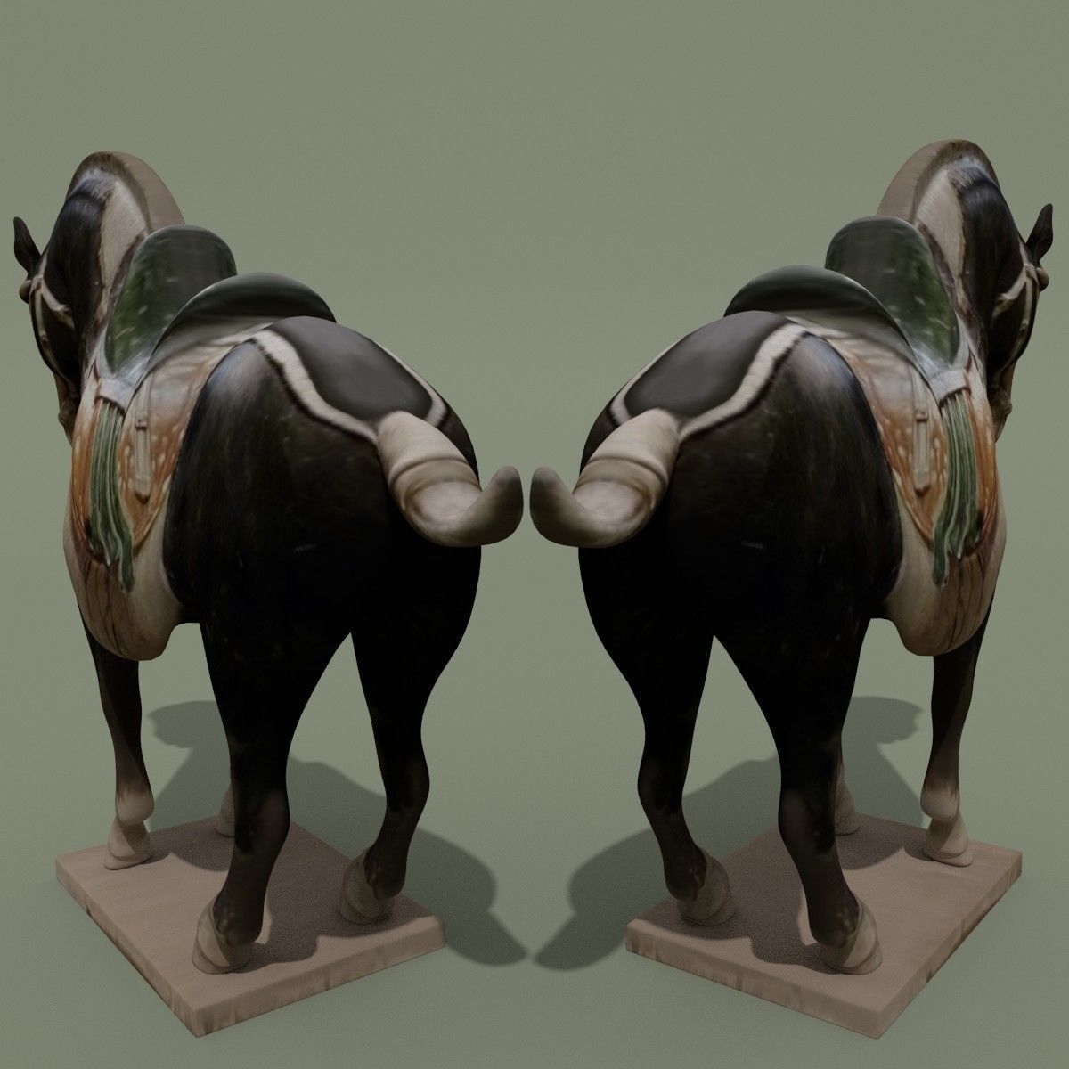 Horse Statuette I 3D model_2